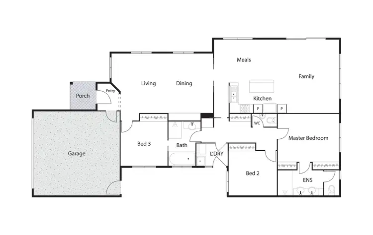 Floorplan of Homely townhouse listing, 1/5 Foxton Crescent, Fadden ACT 2904