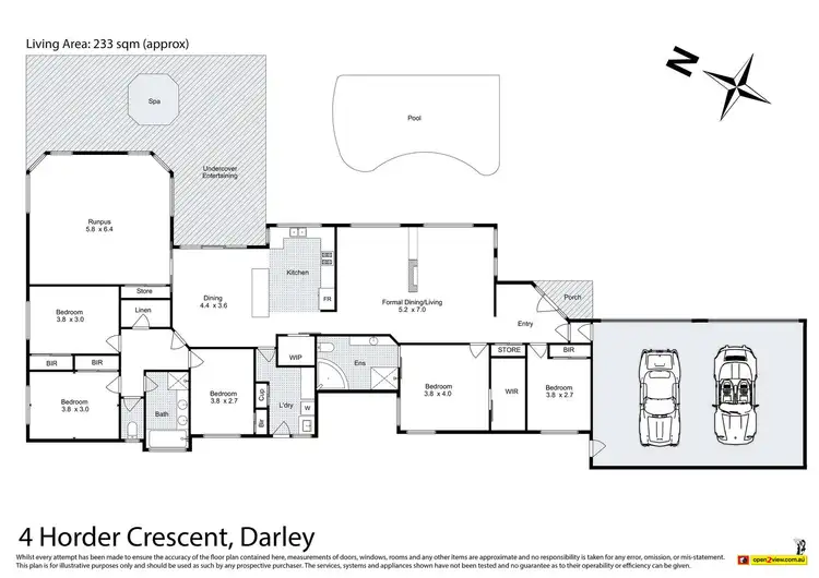 Floorplan of Homely house listing, 4 Horder Crescent, Darley VIC 3340