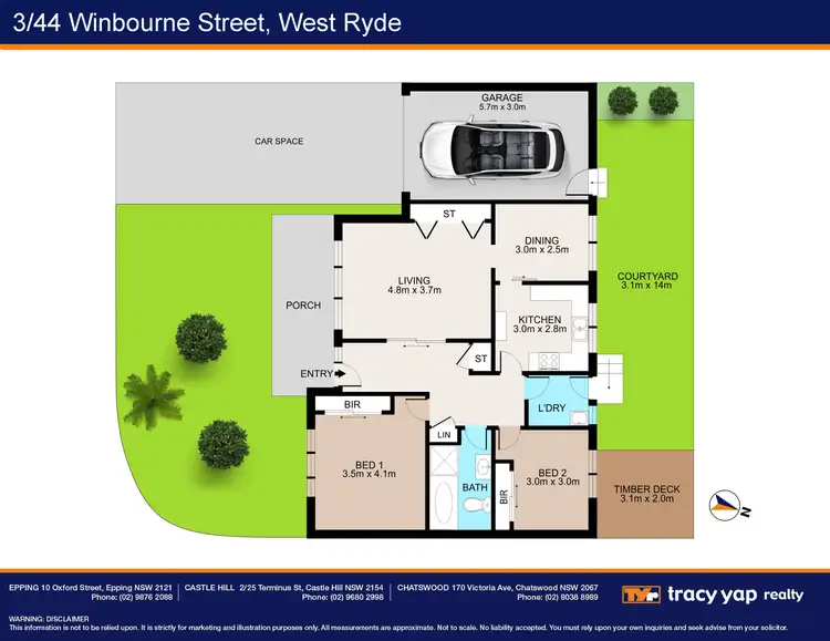 Floorplan of Homely villa listing, 3/44-46 Winbourne Street, West Ryde NSW 2114