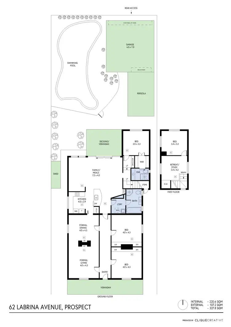 Floorplan of Homely house listing, 62 Labrina Avenue, Prospect SA 5082