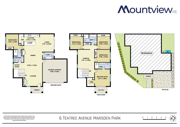 Floorplan of Homely semi-detached listing, 6 Teatree Avenue, Marsden Park NSW 2765