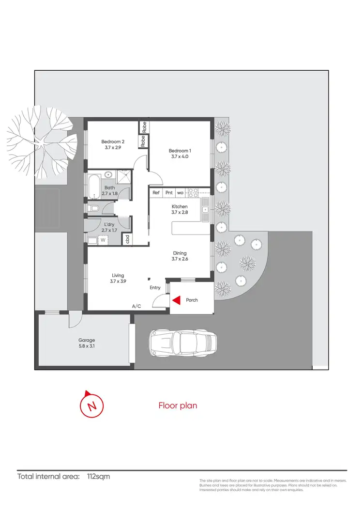 Floorplan of Homely unit listing, 2/4 Castlefield Court, Warragul VIC 3820