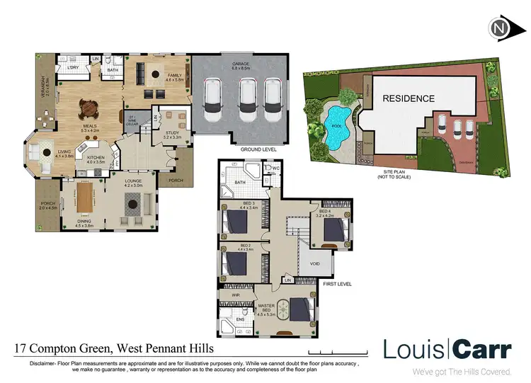 Floorplan of Homely house listing, 17 Compton Green, West Pennant Hills NSW 2125