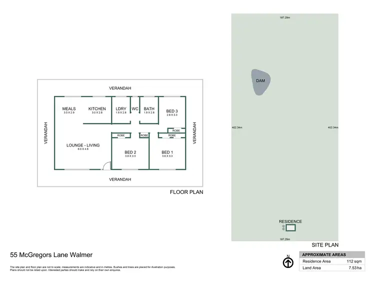 Floorplan of Homely house listing, 55 Mcgregors Road, Walmer VIC 3463