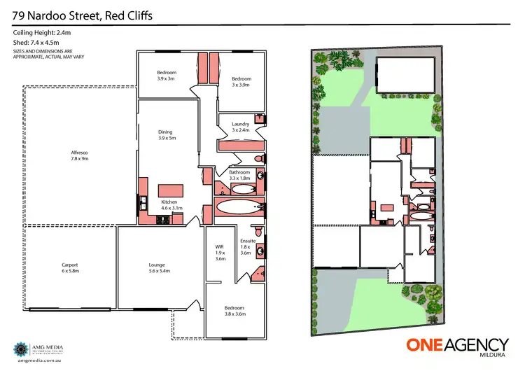 Floorplan of Homely house listing, 79 Nardoo Street, Red Cliffs VIC 3496