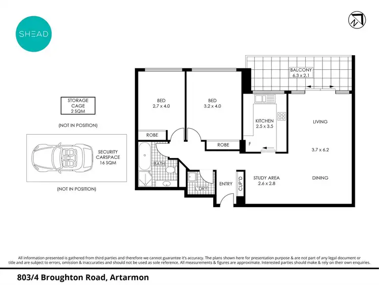 Floorplan of Homely apartment listing, 803/4 Broughton Road, Artarmon NSW 2064