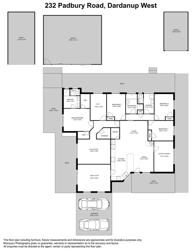 Floorplan of Homely house listing, 232 Padbury Road, Dardanup West WA 6236