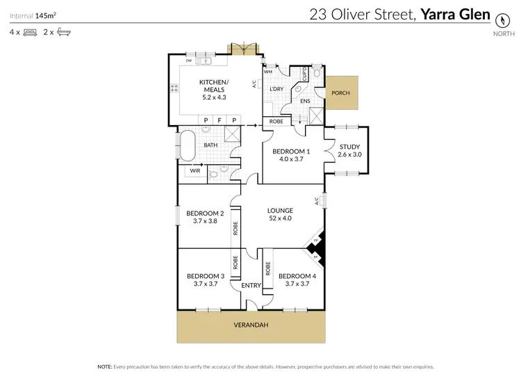 Floorplan of Homely house listing, 23 Oliver Street, Yarra Glen VIC 3775
