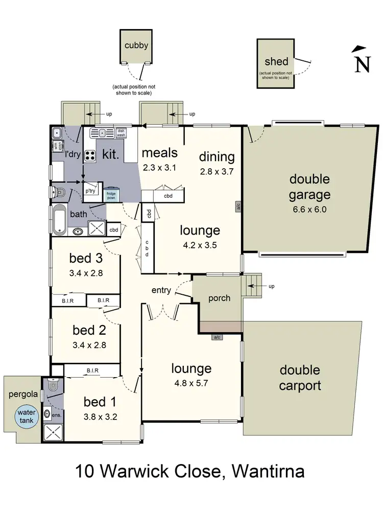 Floorplan of Homely house listing, 10 Warwick Close, Wantirna VIC 3152