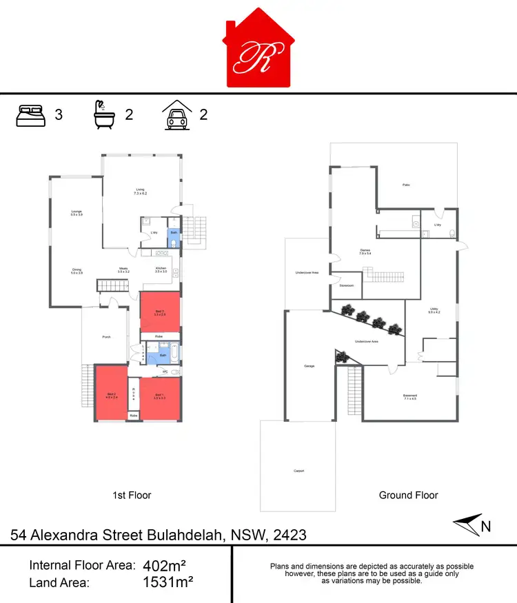 Floorplan of Homely house listing, 54 Alexandra Street, Bulahdelah NSW 2423