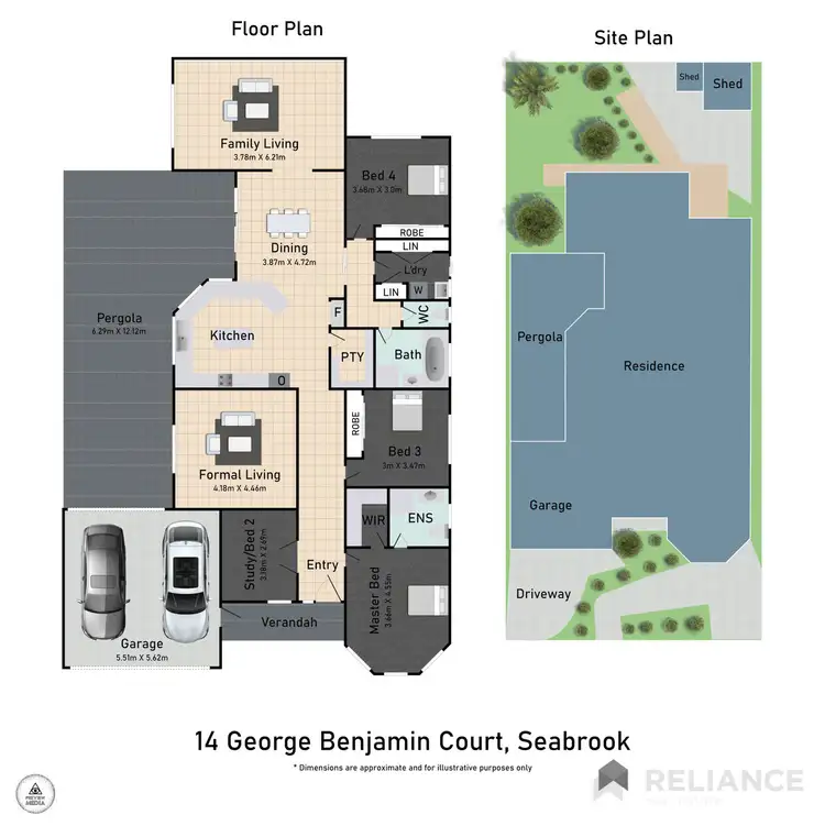 Floorplan of Homely house listing, 14 George Benjamin Court, Seabrook VIC 3028