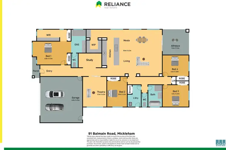 Floorplan of Homely house listing, 91 Balmain Road, Mickleham VIC 3064
