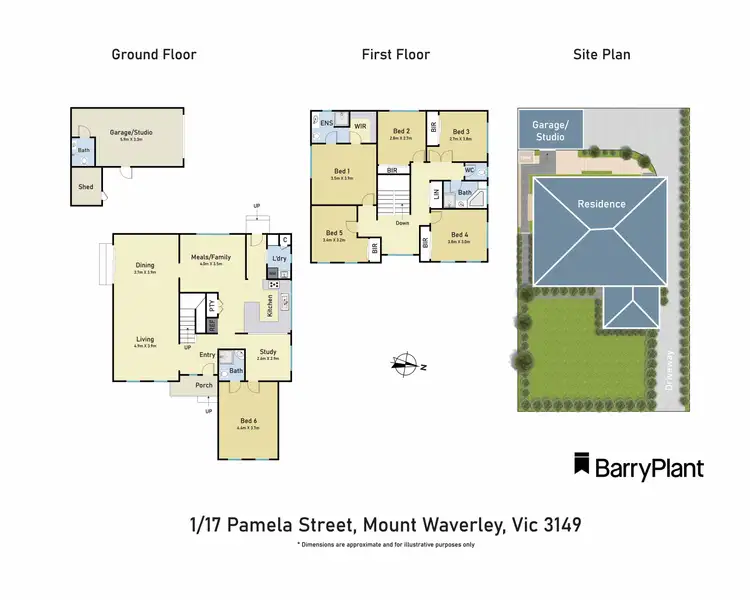 Floorplan of Homely townhouse listing, 1/17 Pamela Street, Mount Waverley VIC 3149