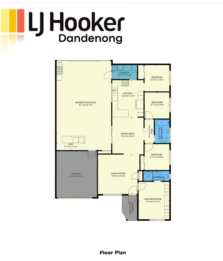 Floorplan of Homely house listing, 4 Stanton Close, Narre Warren South VIC 3805