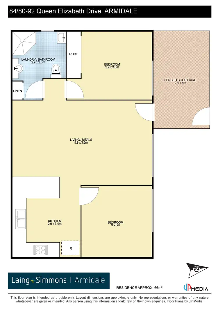 Floorplan of Homely villa listing, 84/80-92 Queen Elizabeth Drive, Armidale NSW 2350