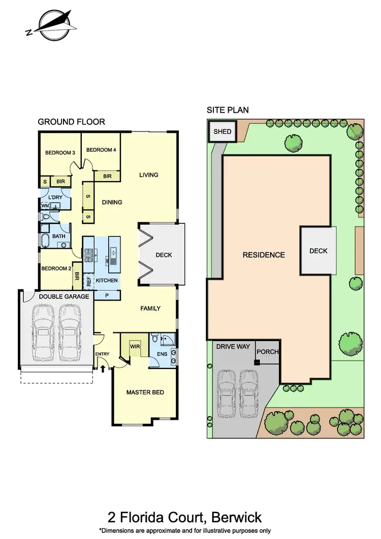 Floorplan of Homely house listing, 2 Florida Court, Berwick VIC 3806