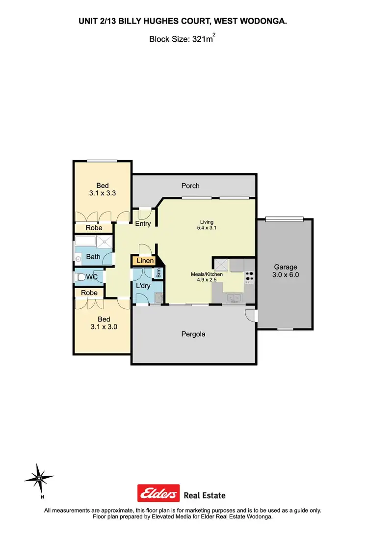 Floorplan of Homely house listing, 2/13 Billy Hughes Court, Wodonga VIC 3690
