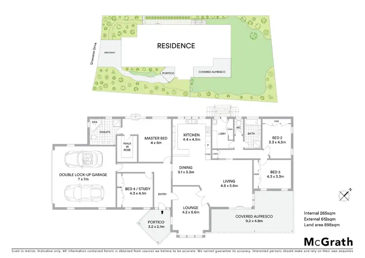 Floorplan of Homely house listing, 52 Grosvenor Drive, Wandana Heights VIC 3216