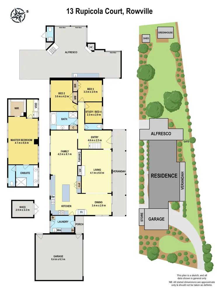 Floorplan of Homely house listing, 13 Rupicola Court, Rowville VIC 3178