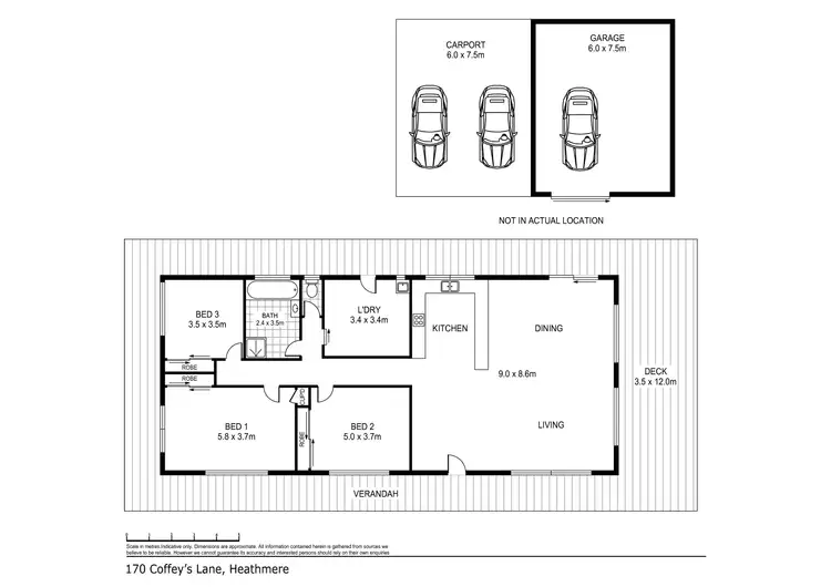 Floorplan of Homely rural property listing, 170 Coffeys Lane, Heathmere VIC 3305