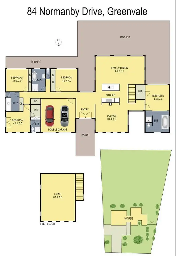 Floorplan of Homely rural property listing, 84 Normanby Drive, Greenvale VIC 3059