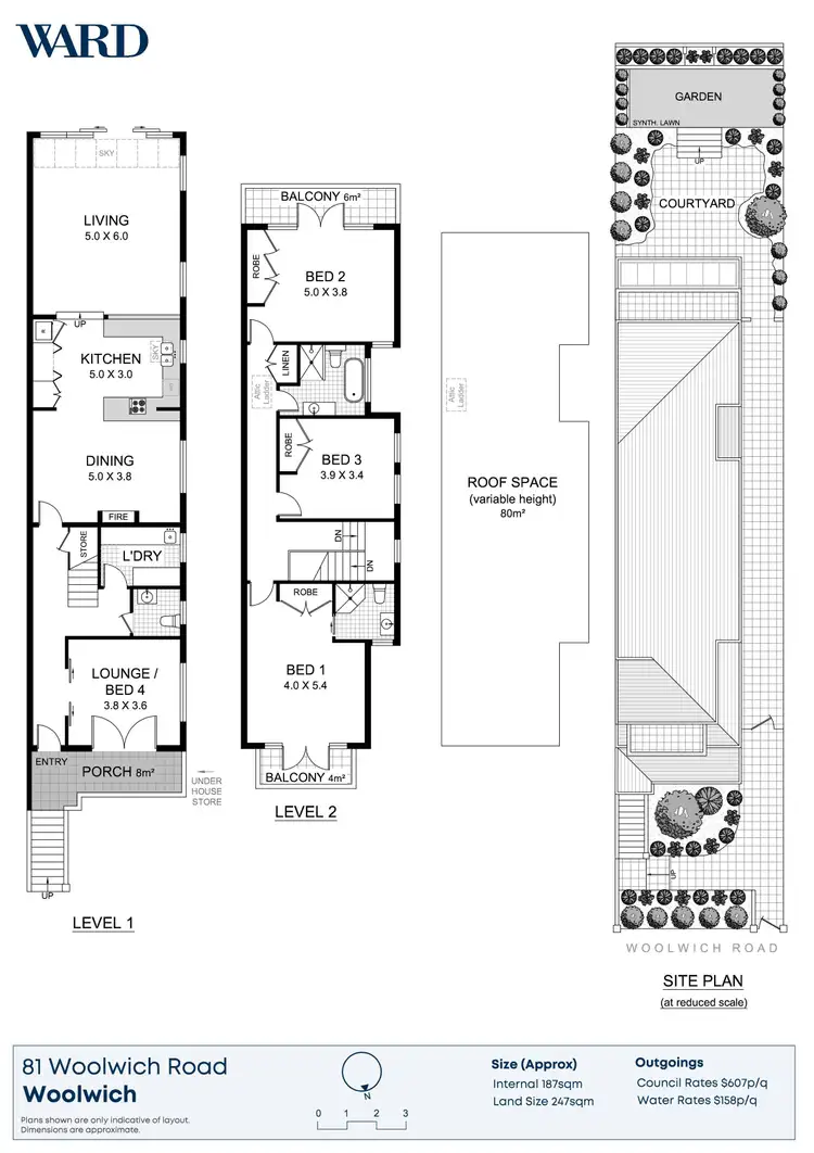 Floorplan of Homely house listing, 81 Woolwich Road, Hunters Hill NSW 2110