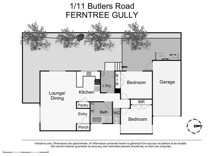 Floorplan of Homely unit listing, 1/11 Butlers Road, Ferntree Gully VIC 3156