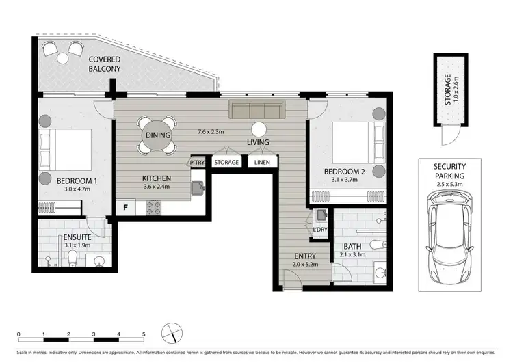 Floorplan of Homely apartment listing, A201/86 Centenary Drive, Strathfield NSW 2135