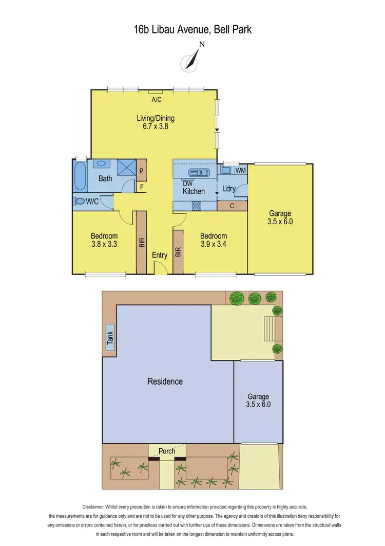 Floorplan of Homely unit listing, 16B Libau Avenue, Bell Park VIC 3215