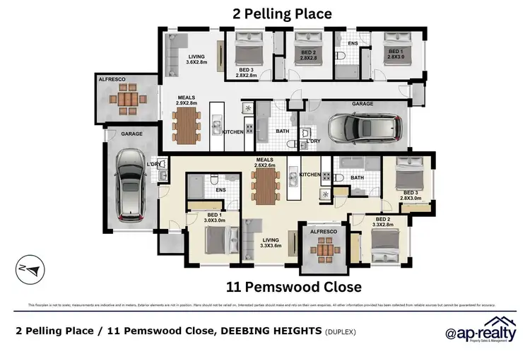 Floorplan of Homely semi-detached listing, 11 Pemswood Close, Deebing Heights QLD 4306