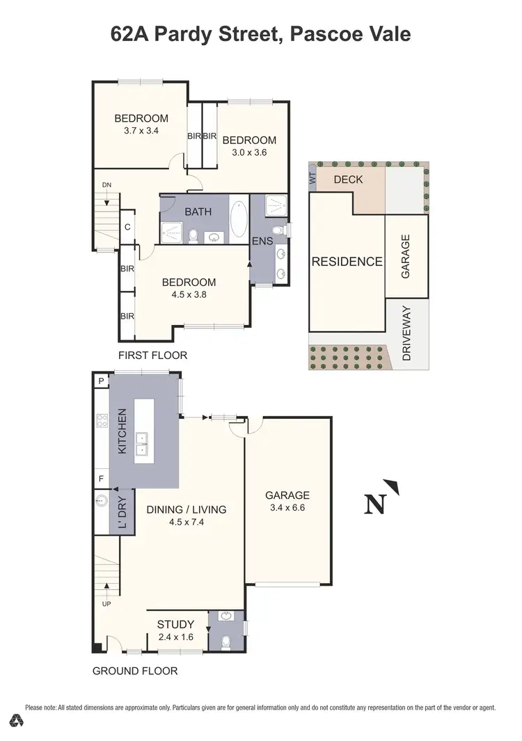 Floorplan of Homely house listing, 62A Pardy Street, Pascoe Vale VIC 3044