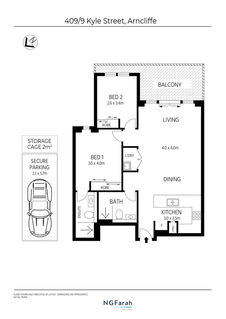 Floorplan of Homely apartment listing, 409/9 Kyle Street, Arncliffe NSW 2205