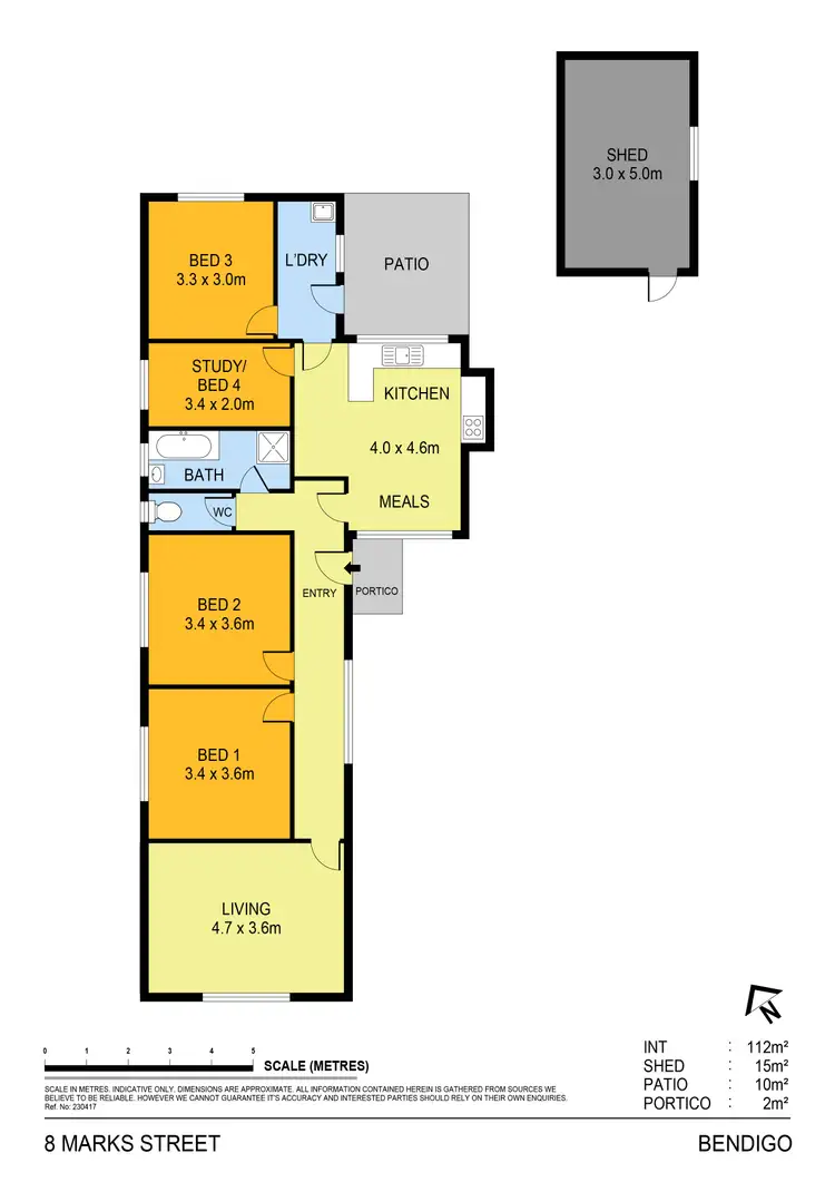 Floorplan of Homely house listing, 8 Marks Street, Bendigo VIC 3550