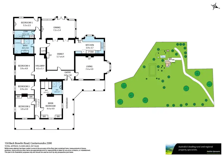 Floorplan of Homely land listing, 150 Back Brawlin Road, Cootamundra NSW 2590