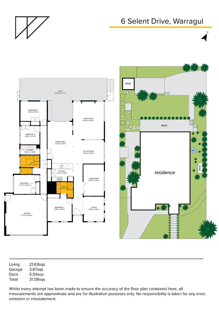 Floorplan of Homely house listing, 6 Selent Drive, Warragul VIC 3820