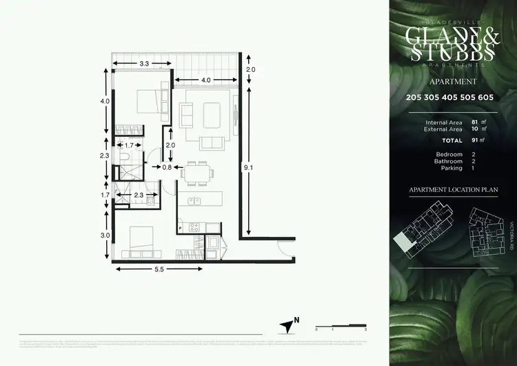Floorplan of Homely apartment listing, 605/230 Victoria Road, Gladesville NSW 2111