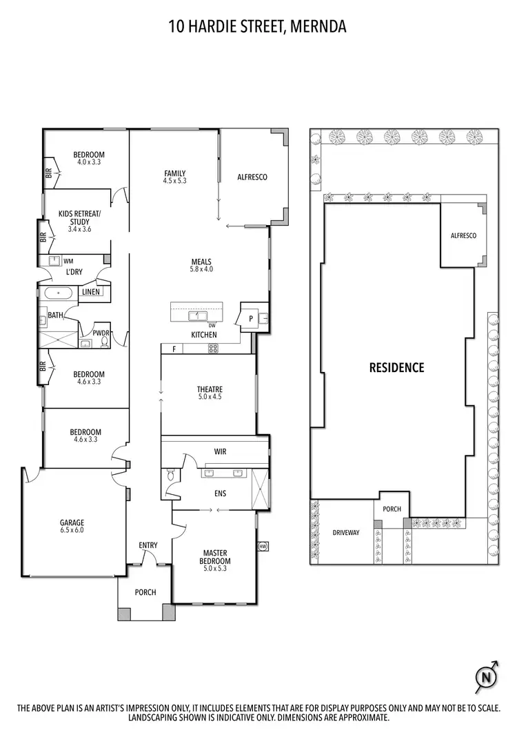 Floorplan of Homely house listing, 10 Hardie Street, Mernda VIC 3754