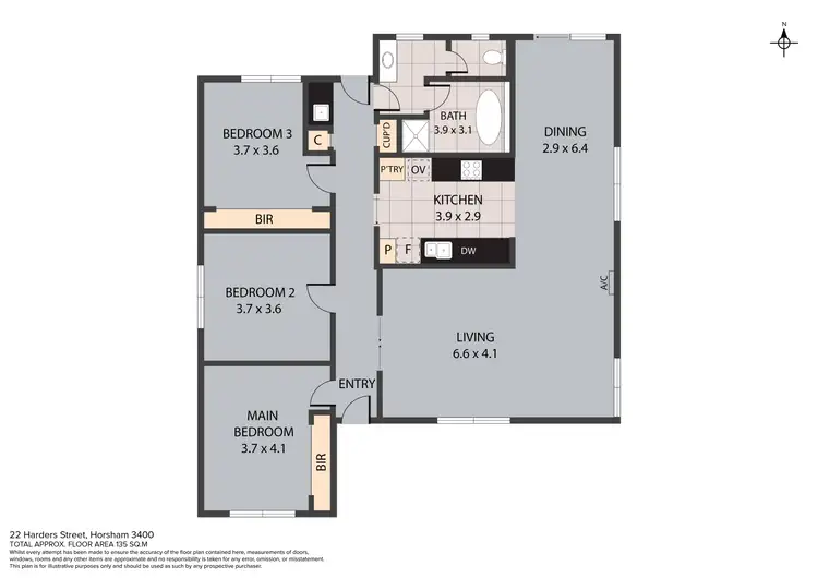 Floorplan of Homely house listing, 22 Harders Street, Horsham VIC 3400