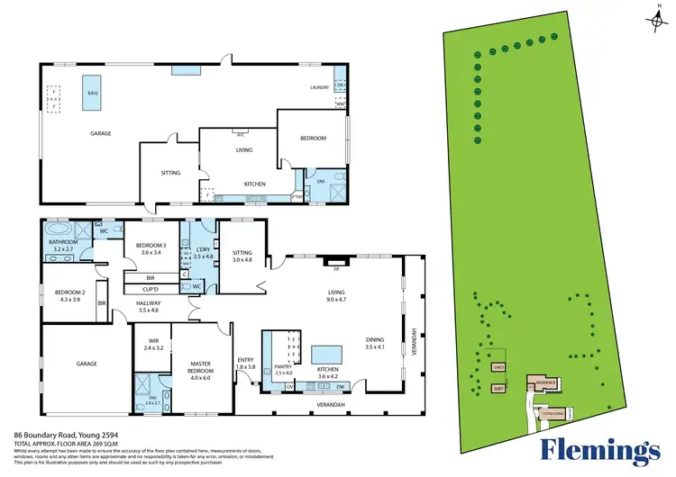 Floorplan of Homely rural property listing, 96 Boundary Road, Young NSW 2594
