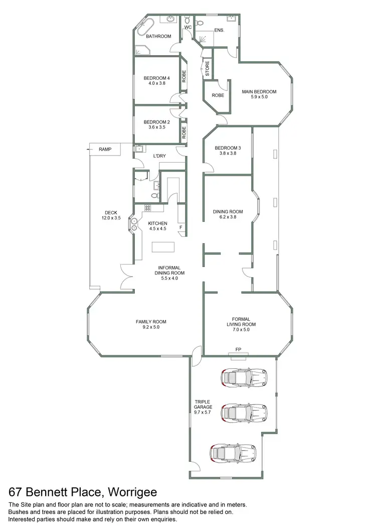 Floorplan of Homely house listing, 67 Bennett Place, Worrigee NSW 2540