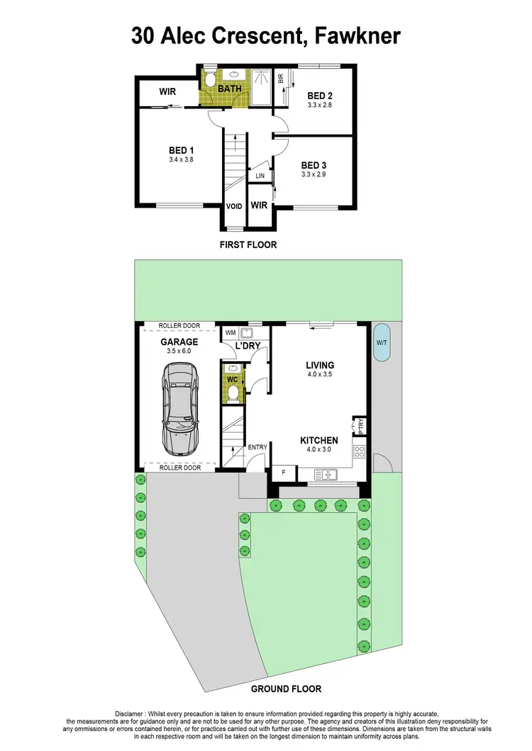 Floorplan of Homely townhouse listing, 30 Alec Crescent, Fawkner VIC 3060