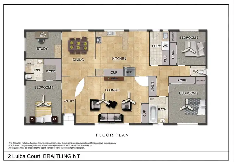 Floorplan of Homely house listing, 2 Lulba Court, Braitling NT 870