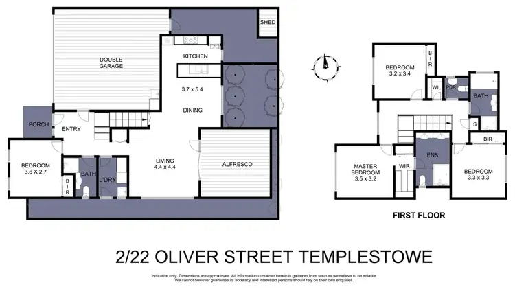 Floorplan of Homely townhouse listing, 2/22 Oliver Road, Templestowe VIC 3106
