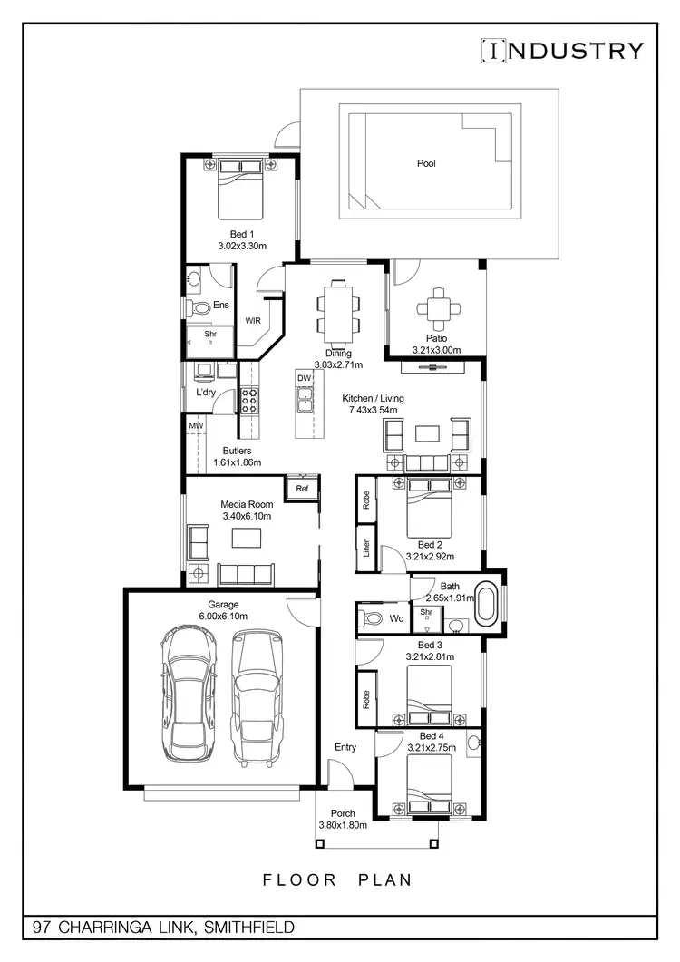 Floorplan of Homely house listing, 97 Charringa Link, Smithfield QLD 4878