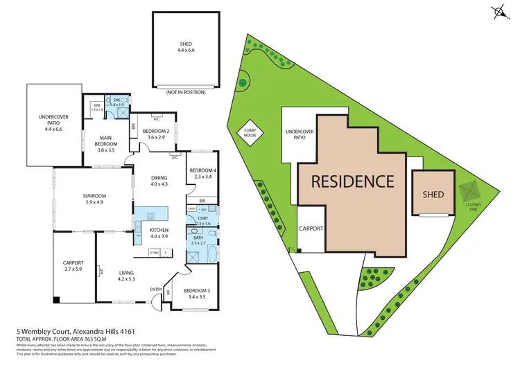Floorplan of Homely house listing, 5 Wembley Court, Alexandra Hills QLD 4161