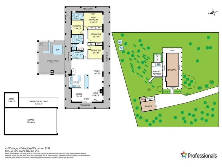 Floorplan of Homely house listing, 41 Whitegum Drive, East Warburton VIC 3799