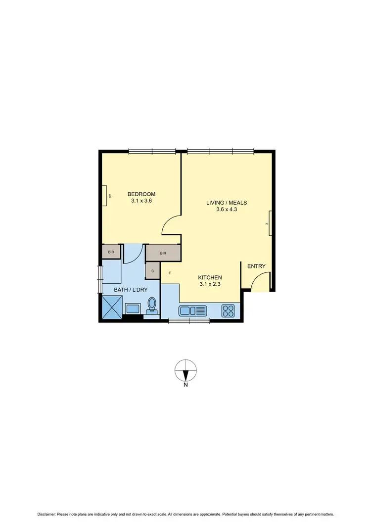 Floorplan of Homely apartment listing, 4/43 Buckley Street, Moonee Ponds VIC 3039