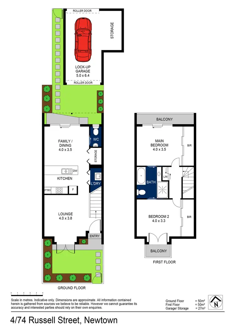 Floorplan of Homely townhouse listing, 74 Russell Street, Newtown VIC 3220