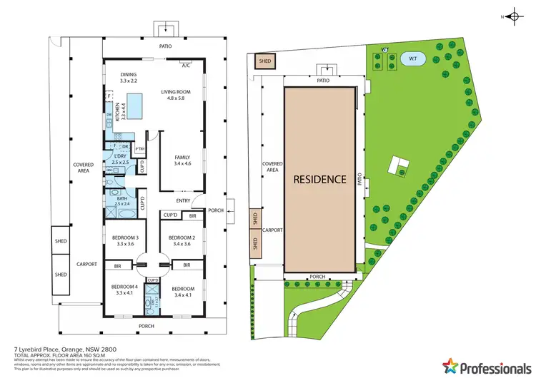 Floorplan of Homely house listing, 7 Lyrebird Place, Orange NSW 2800