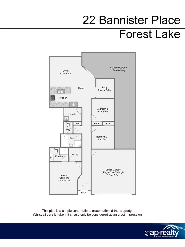 Floorplan of Homely house listing, 22 Bannister Place, Forest Lake QLD 4078